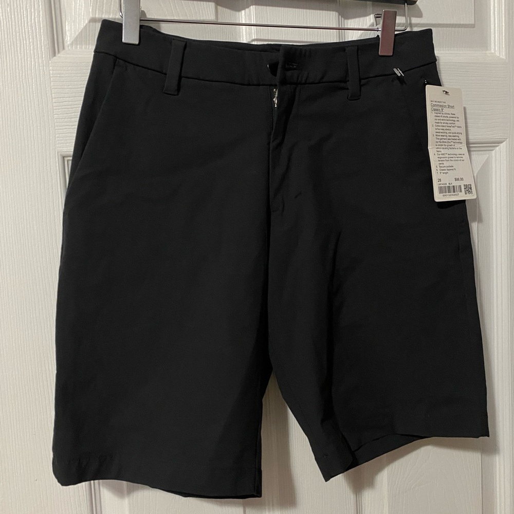 Lululemon men’s commission shorts black size 28 new
